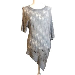 Grey asymmetrical sweater L